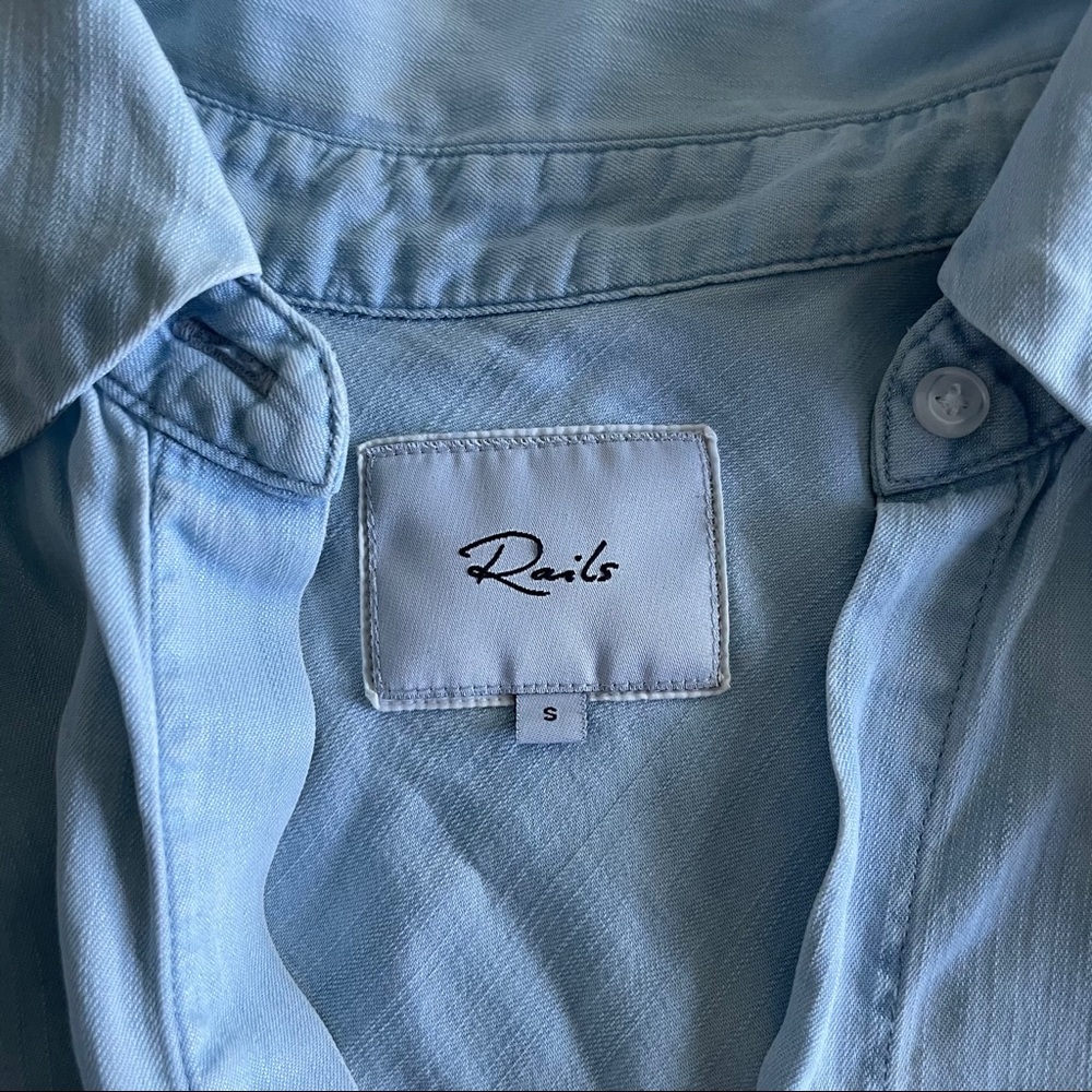 Chambray Flowy Top From Rails - image 2